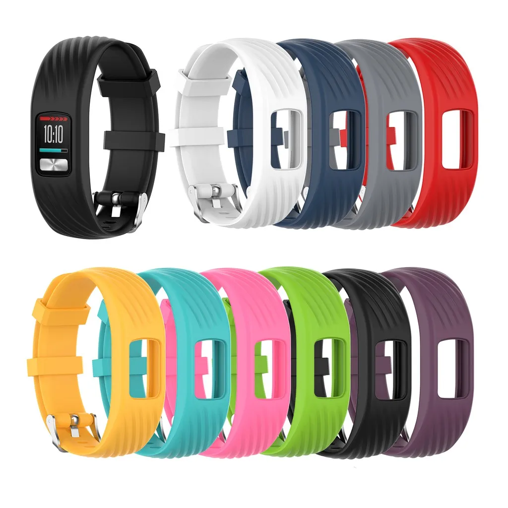 Ремешок eiEuuk из мягкого силикона для мужских и женских наручных часов Garmin Vivofit