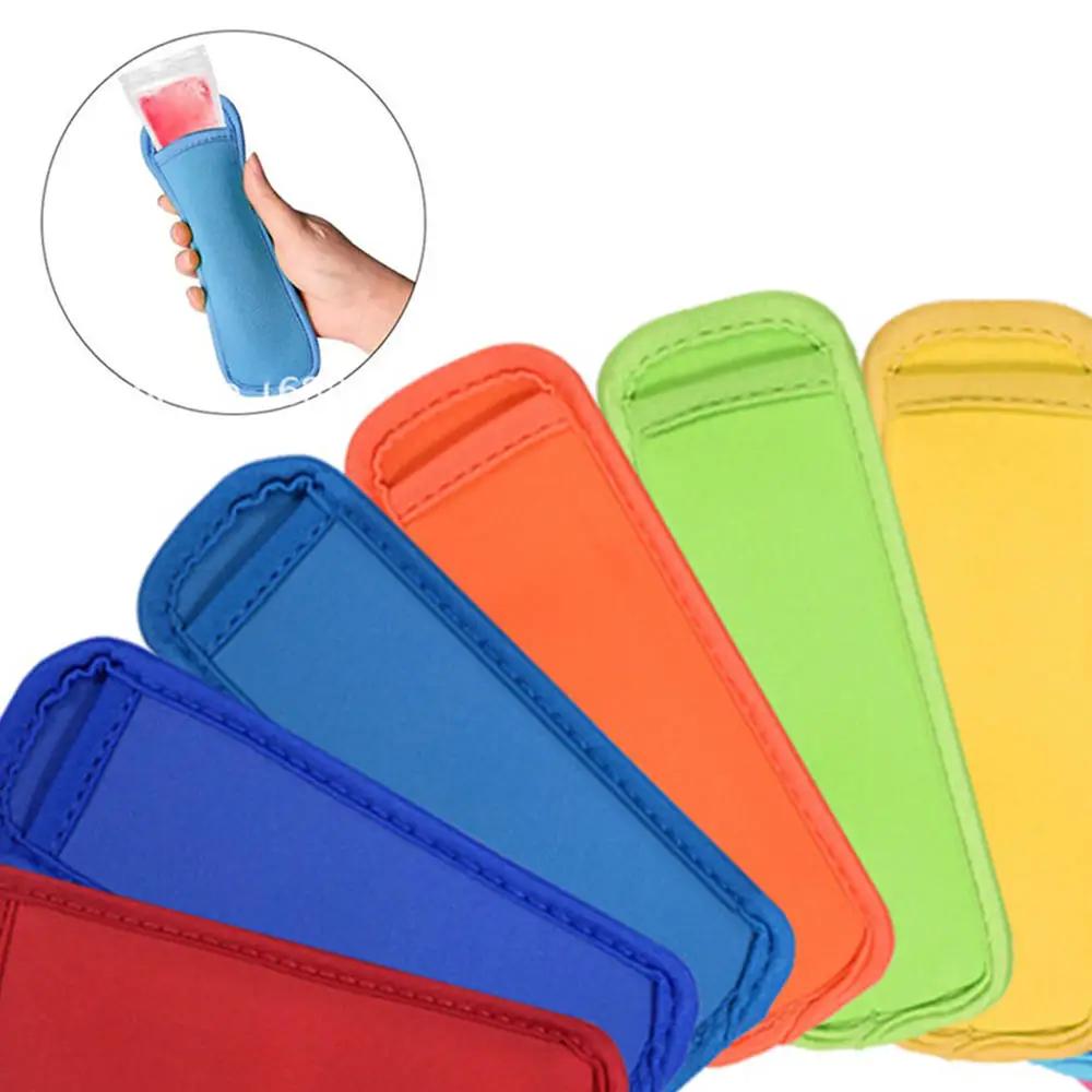 

2pcs Colorful Portable Ice Cream Tools Children Popsicle Protector Holder Ice Popsicle Sleeve Cream Tray Tools Party Supply