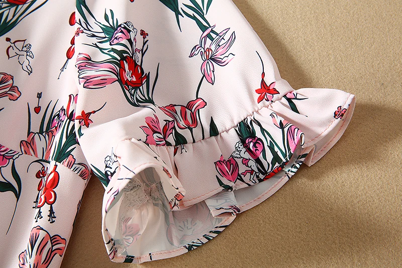 Модельное повседневное летнее платье MIUXIMAO 2023 женское винтажное с цветочным