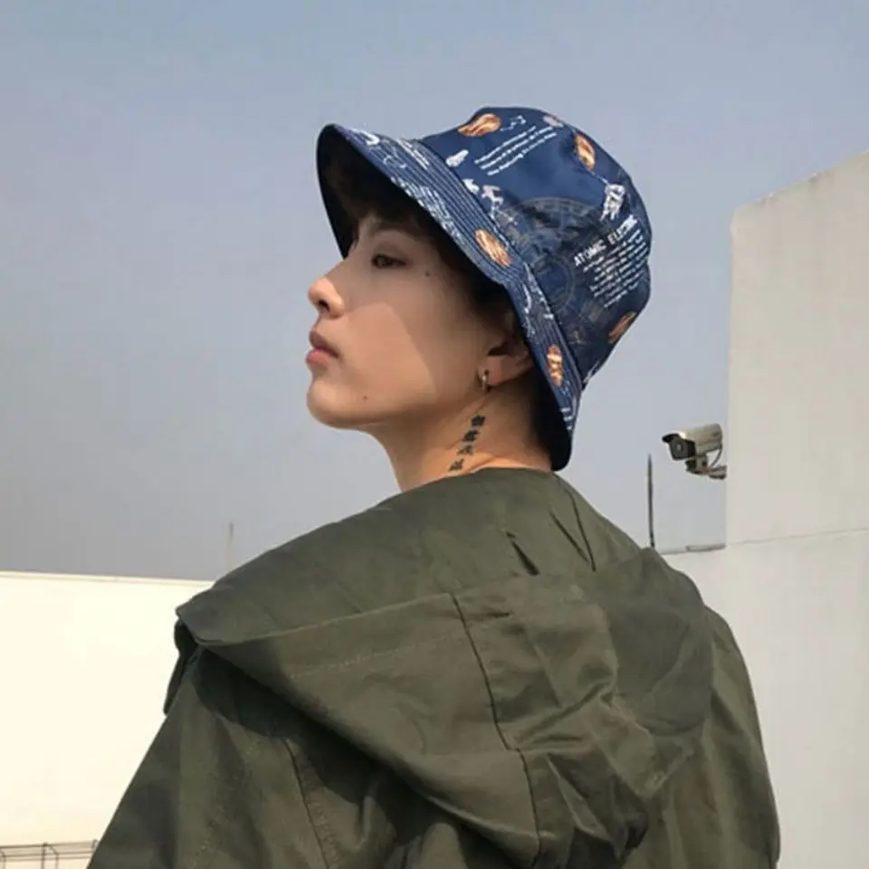 

Men's bucket hat summer Panama straw hat outdoor fishing hat fisherman hat