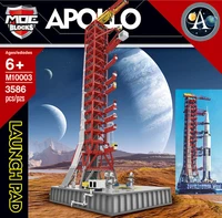 apollo saturn v launch umbilical tower space shuttle expedition sets building blocks city toy