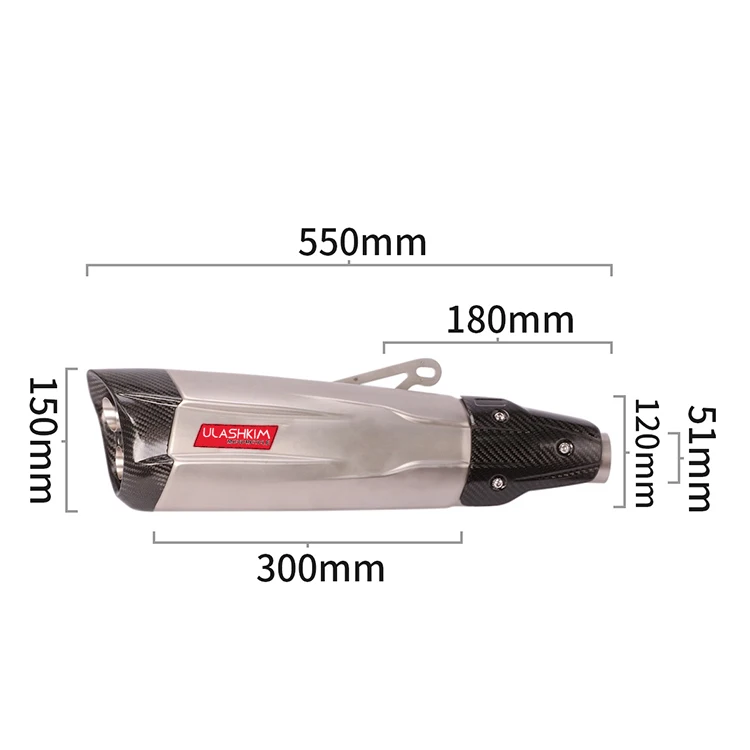 Universal Motorcycle Exhaust Muffler Elbow Pipe Refit Accessories TRK 502C Z400 CBR650F Huanglong 600 K6 K7 GSXR 750 | Автомобили и