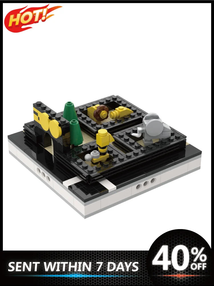 

Street View Mini ZOO for a Modular City Building Blocks Bricks Constructor Toys For Kids Christmas Gifts