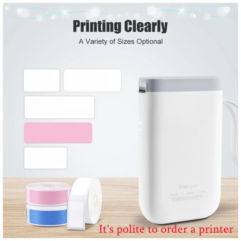 

Мини-принтер Niimbot d11, портативные беспроводные термоэтикетки, bluetooth + светящиеся этикетки