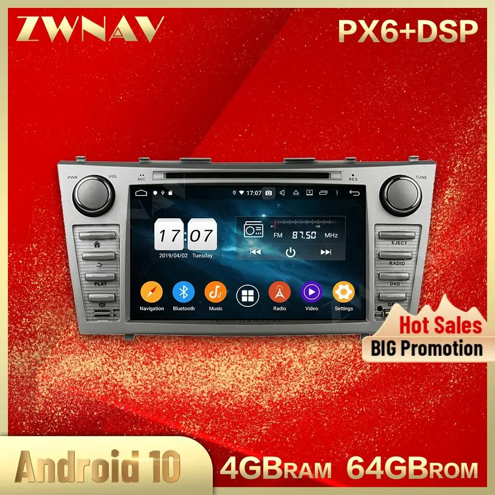 

2 din Android 10.0 screen Car Multimedia player For Toyota CAMRY 2007-2011 car video audio stereo GPS navi head unit auto stereo