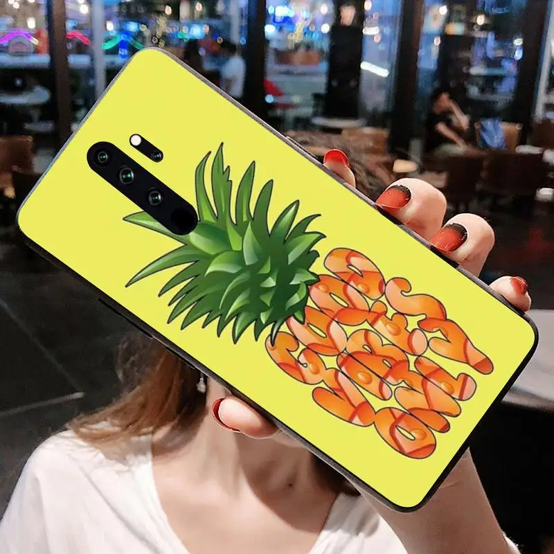 Fun pineapple with glasses Shell Phone Case for Redmi Note 9 8 8T 8A 7 6 6A Go Pro Max K20 K30 | Мобильные телефоны и