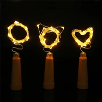 led wine bottle lights with cork 1m 2m christmas string lights aaa powered copper wire fairy lights for wedding xmas decor