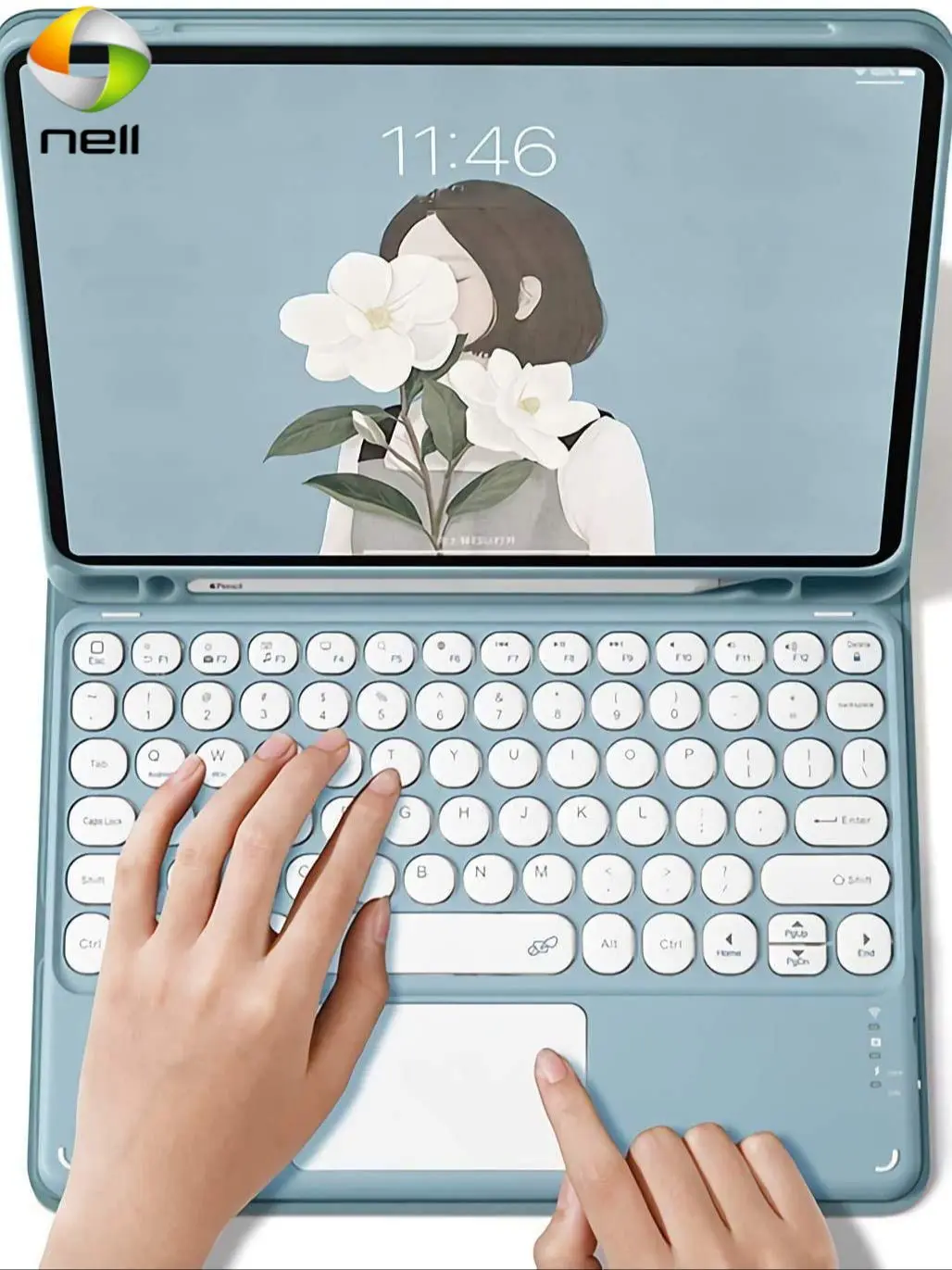 

Чехол для iPad Air 4 10,9 Pro 11 2020 9,7 10,5 10,2 5th 6th 7 7th Generation Air 3 трекпад для клавиатуры shell