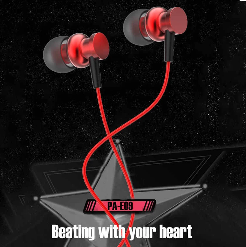 3 5 мм бас наушники вкладыши спортивные с микрофоном для xiaomi iPhone Samsung гарнитура fone