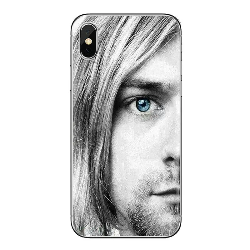 Transparent Soft Covers For Samsung Galaxy S3 S4 S5 Mini S6 S7 Edge S8 S9 S10 Plus Note 3 4 5 8 9 Kurt Cobain Nirvana Rock Bands |