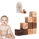 10 шт., деревянные строительные блоки для детей