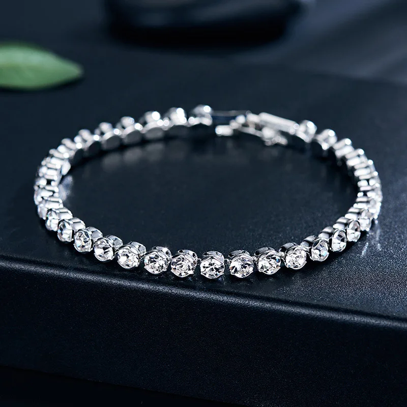 Новый роскошный горный хрусталь AAA zircon подвеска серебряный браслет для мужчин