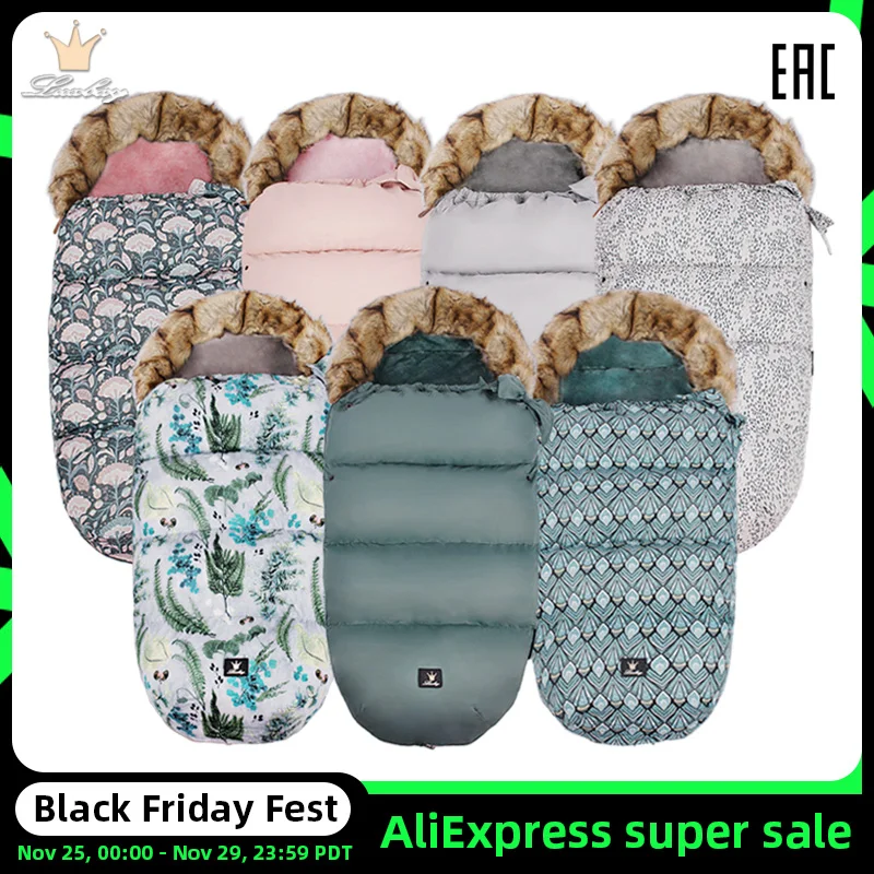 Детские спальные мешки зимние ветрозащитные толстые для младенцев конверты