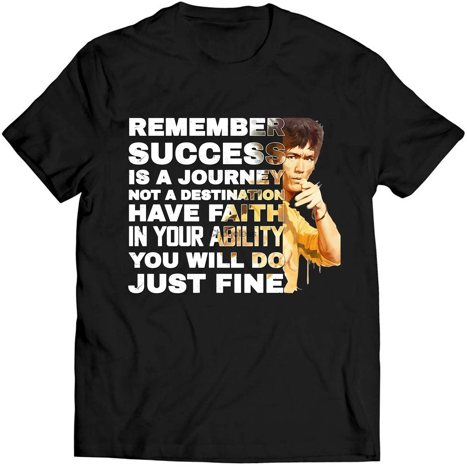 Футболка для влюбленных Брюса Ли фаната помните что успех это путешествие а не