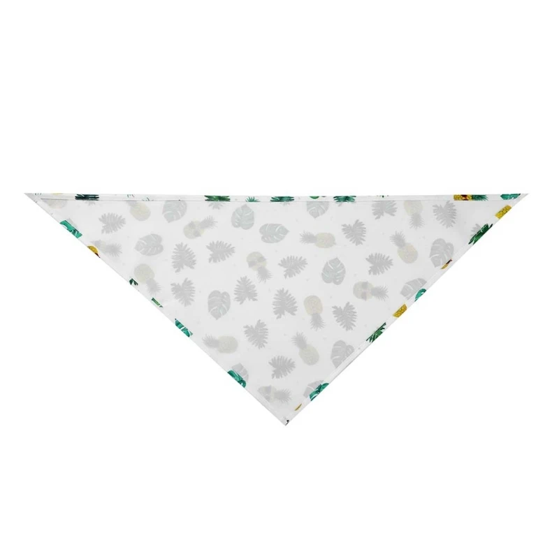 

6 Pcs Summer Fruit Print Washable Dog Triangle Bibs Pet Kerchief Scarf for Dogs K9FA