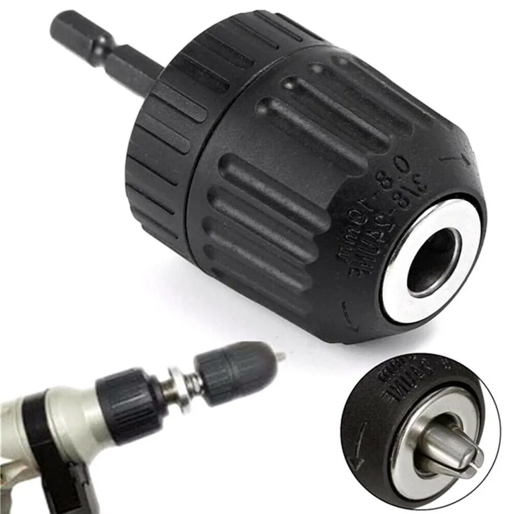

0.8-10mm Chuck Adapter Change Chuck Converter Driver Hex Keyless Quick