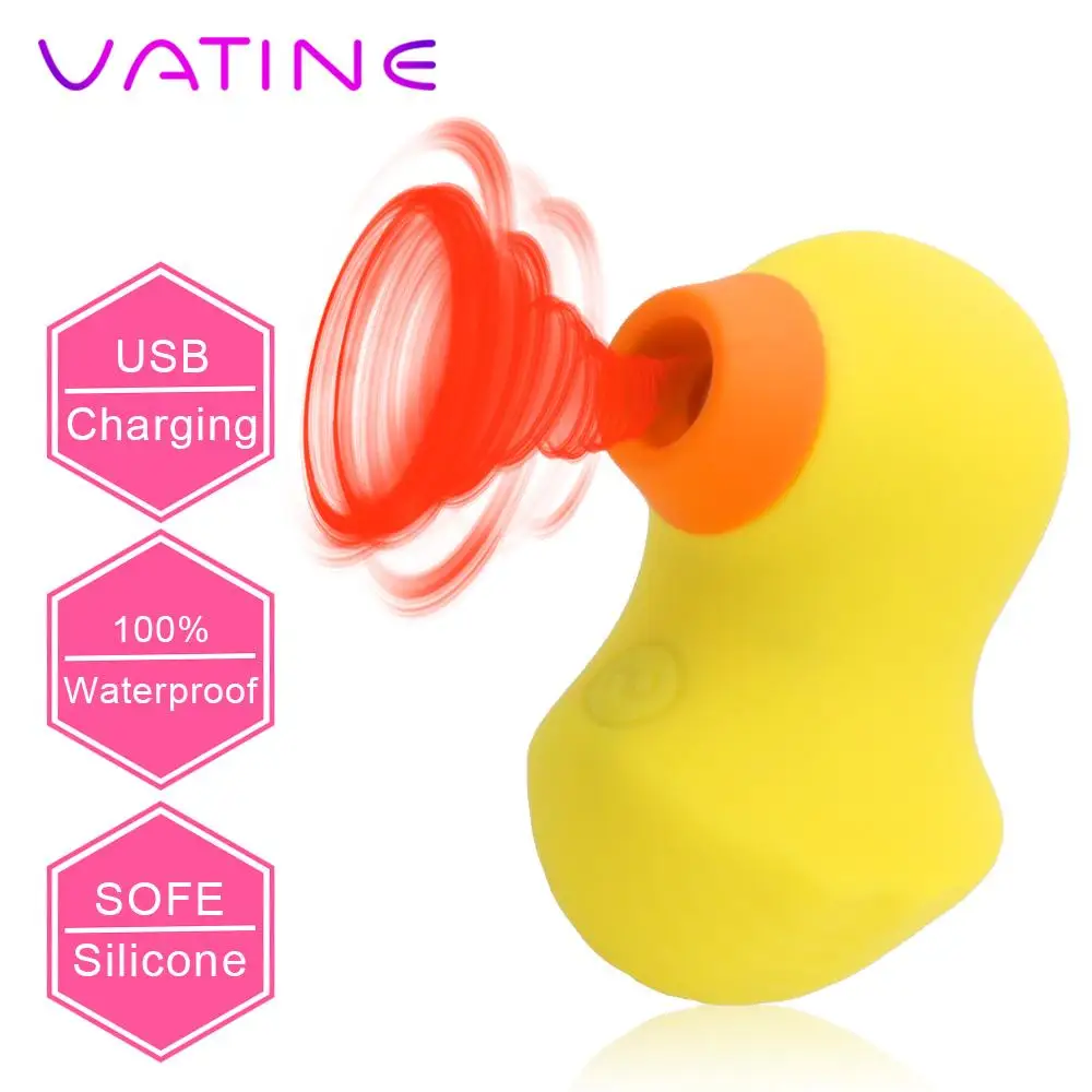 Стимулятор клитора точки G, утка, вибрирующий массажер для сосков, вагинальный вибратор, секс-игрушка для орального секса для женщин