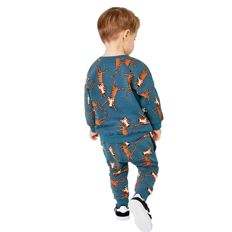 2019 New Baby Boys Clothes Sets Spring Autumn Long-sleeved Suit Children's Animal Little Tiger Cotton Clothing |