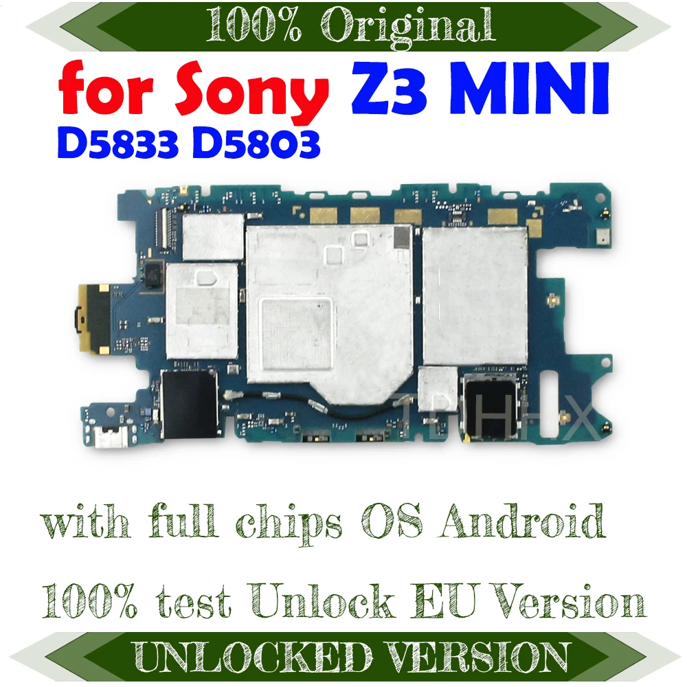 Для Sony Xperia Z3 MINI Z3mini D5833 D5803 100% разблокировка оригинальная материнская плата Android OS