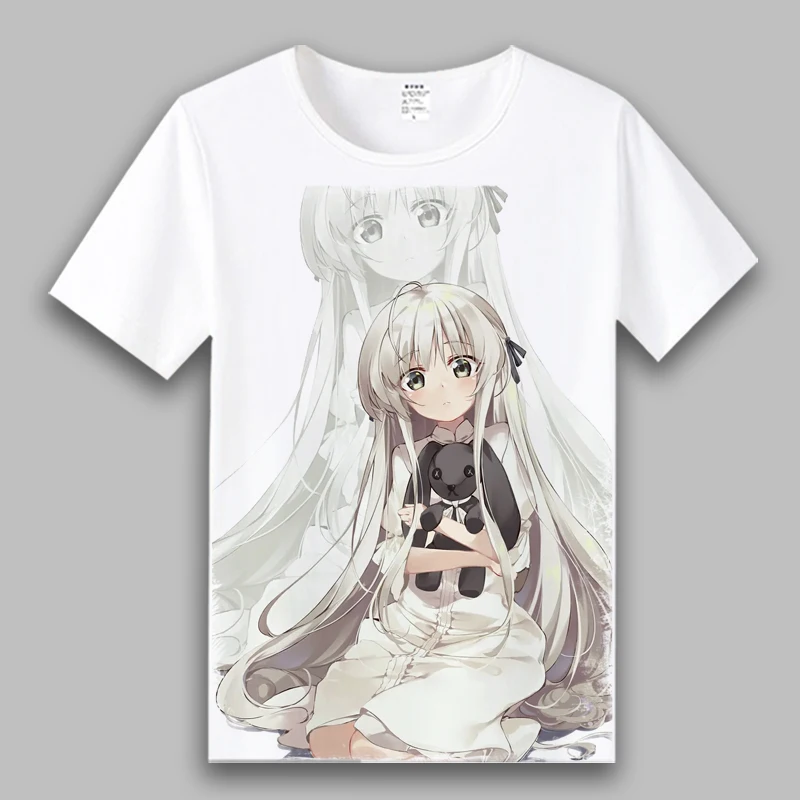 Футболка для косплея Yosuga no Sora Kasugano Haruka с принтом летняя футболка короткими