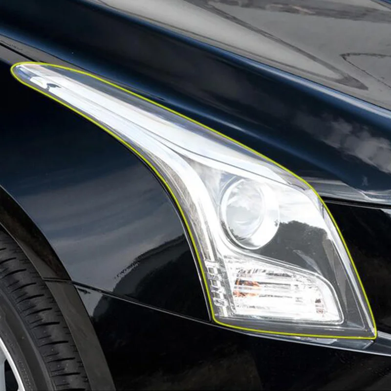 Защитная пленка против царапин для автомобильных фар cadillac ats стикер аксессуаров