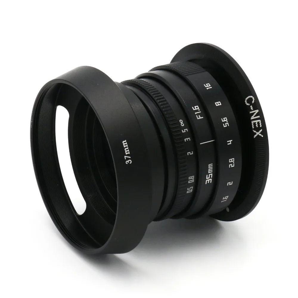 Новый объектив Fujian 35 мм f/1 6 CCTV II для камеры Sony NEX E-mount и комплект адаптеров |