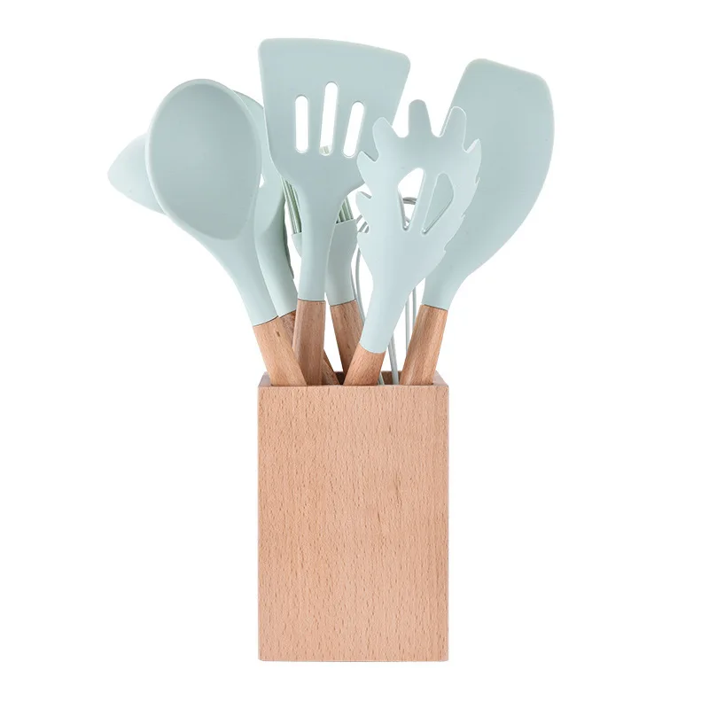 Японский стиль простая ветровая кухонная утварь 9 шт. набор свежей зеленой