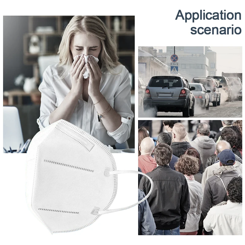 

100PCSFFP2 Facial Masks KN95 Mask CE Protect Maske Anti Dust Mouth Mask 95% 5 Layers Filtered Mascarillas Tapabocas Breathable