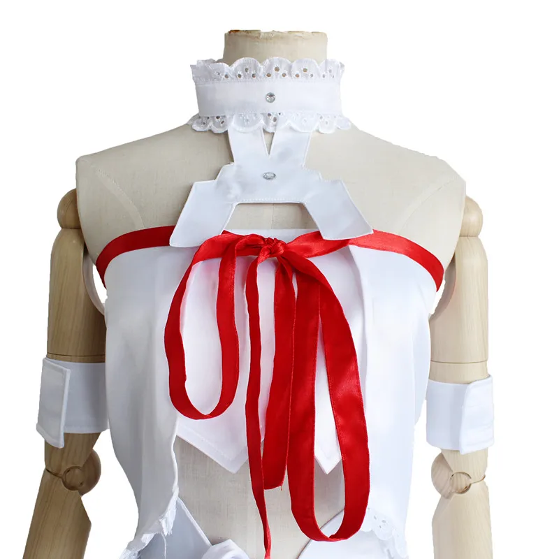 

Anime Sword Art Online Cosplay Costumes Asuna Yuuki Cosplay Costume Dresses Halloween Party Women Game Cosplay Costume