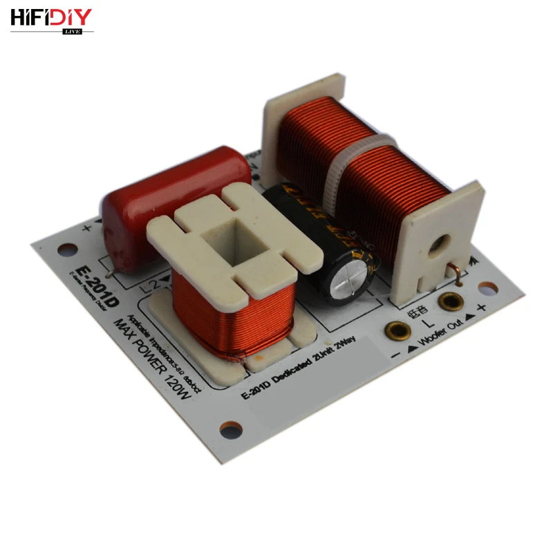 HIFIDIY E 201D 2 Way speaker Unit (твитер + бас) HiFi Speaker s audio кроссовер с делителем частоты фильтры