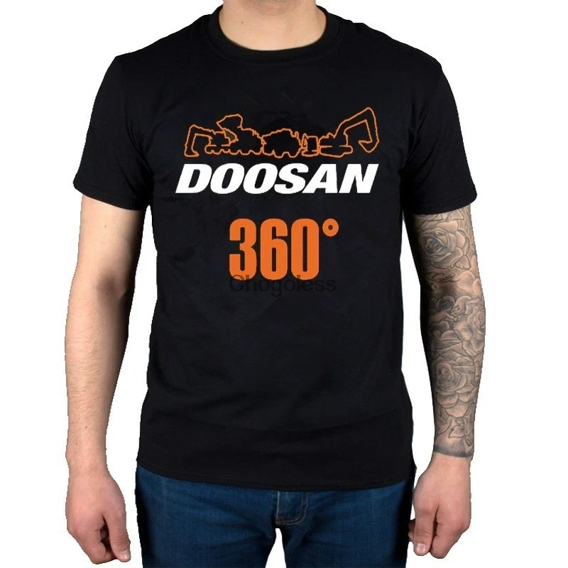 

Doosan-Camiseta estampada de 360 para hombre, ropa clsica a la moda
