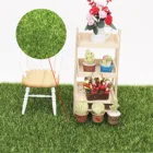 Искусственная садовая трава, 15x15 см, газонный мох миниатюрный декор для кукольного дома, аксессуары для кукольного дома, искусственный сад