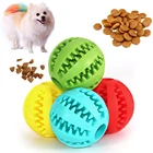 Игрушка 1 шт. Домашний питомец собака, резиновые протекающие пищевые шарики, для домашних любимцев собак кошек жевательные игрушки для щенков, интерактивный мяч, игрушка, шарики для чистки зубов, аксессуары для домашних животных