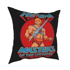Квадратная подушка He-Man Masters Of Universe, чехол, подушки для дивана He Man Heman 80s, Мультяшные Пользовательские наволочки