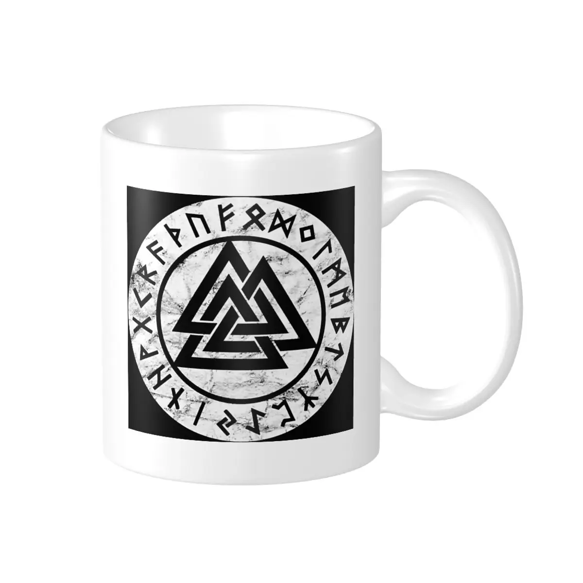 Промо-акция винтажные кружки Valknut символ Одина Vikings Runes на молнии классические
