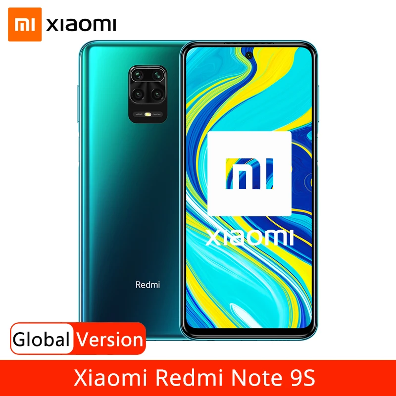 Глобальная версия Xiaomi Redmi Note 9S 9 S 6 ГБ 128 Гб Смартфон Snapdragon 720 Octa Core 48MP AI Quad камера 67