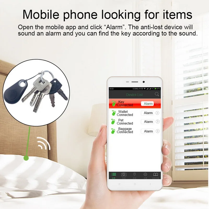 Мини смарт устройство сигнализации локатор Bluetooth Автомобильный GPS детей и