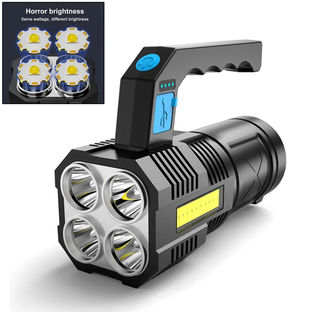 

Portable LED Camping Light 500m Range Powerful Flashlight Working Light Outdoor Tent Light USB Rechargeable Search Light