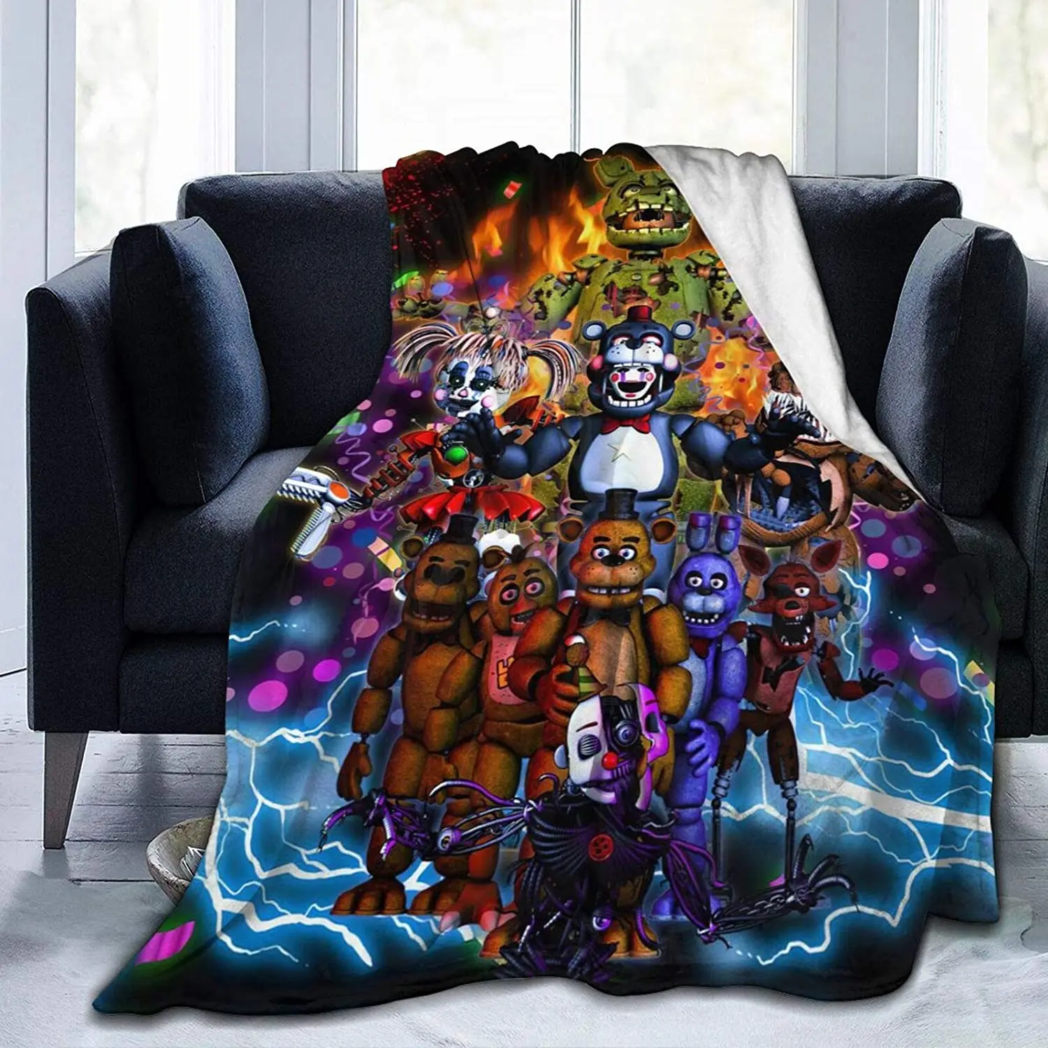 

Tdseugs Thow Blanket Ultra-Soft Micro Fleece Lightweight Blanket Sofa Comfort Warm Flannel Blanket for Bed Living Room 50"X40"