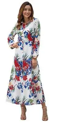 Винтажное длинное женское платье 2020 Бохо вечернее платье-рубашка элегантное