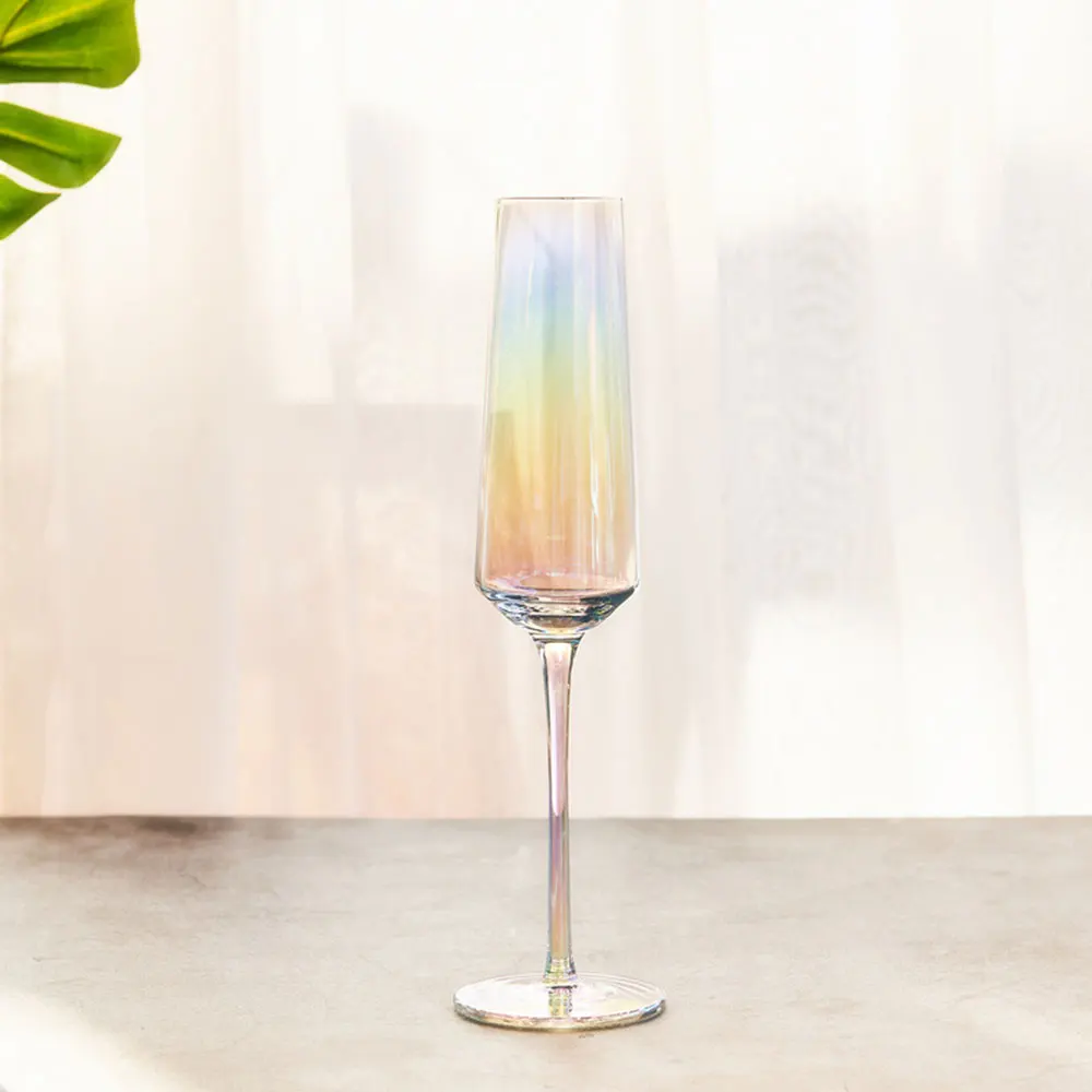 Бокал с радужным покрытием бокал для вина Хрустальный коктейлей шампанского