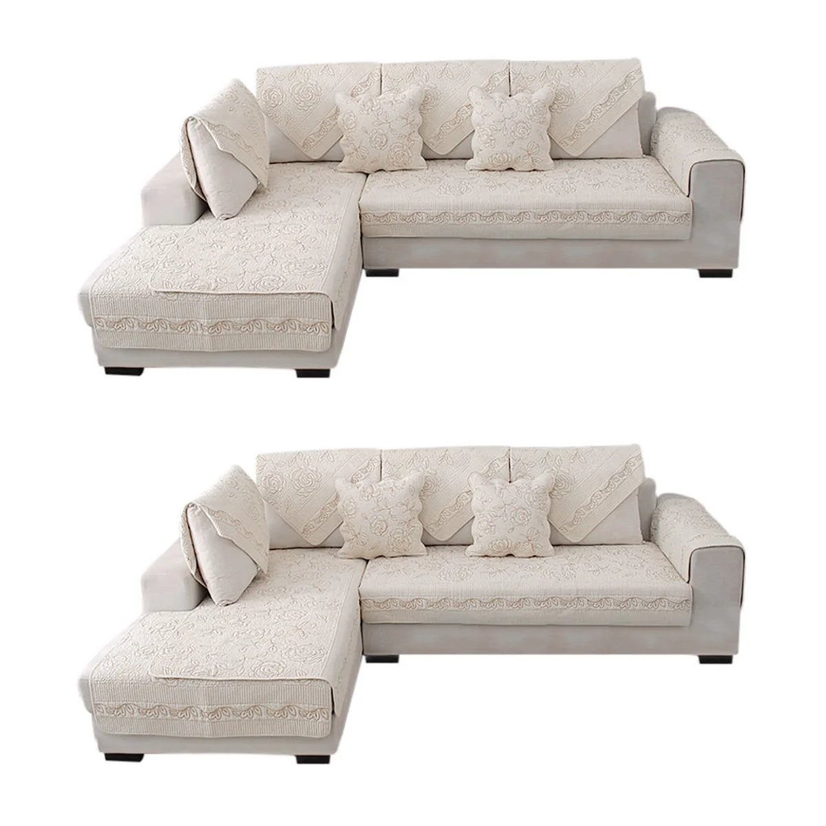 

2 шт., Нескользящие стеганые кресла для дивана, 70x180 см