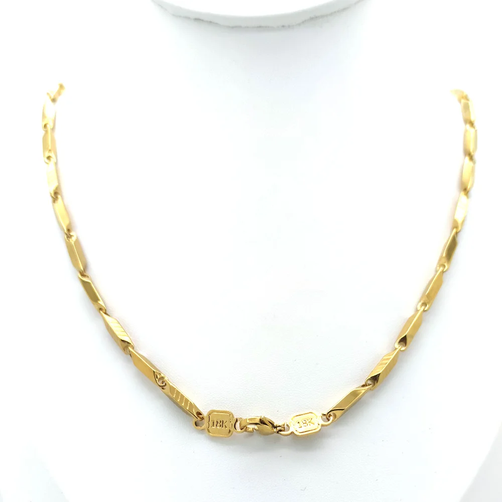 Italian 18 K Fine Gold Filled MARINE ANCHOR LINK CHAIN Necklace 21