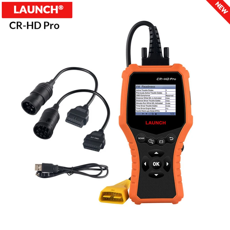 Сканер для считывания кодов автомобилей и грузовиков LAUNCH CR-HD Pro с многоязычной