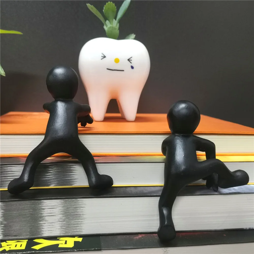 Креативная кунг-фу забавная скульптура цветочный горшок 4 шт./компл. Статуэтка из