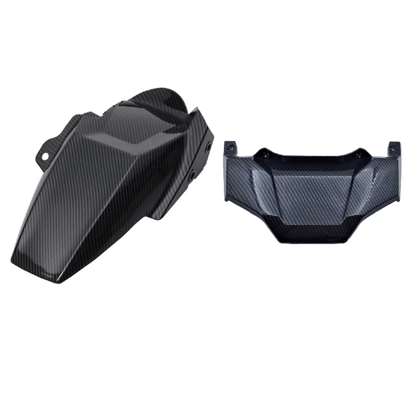 

2 Pcs Motorcycle Accessories: 1 Pcs Rear Taillight Turn Signals Light Guard Cover & 1 Pcs Rear Fender Mudguards Fairing