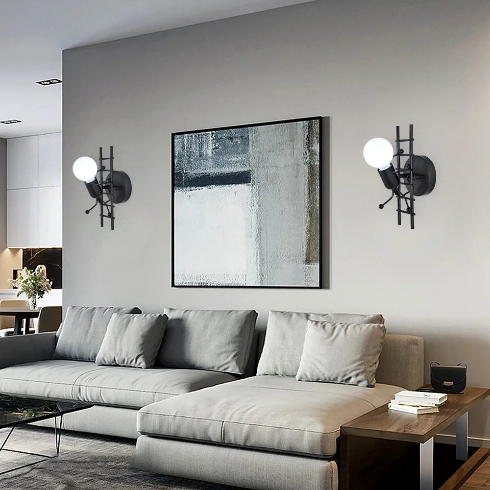 Дизайнерская настенная лампа для ванной комнаты уличные белые светильники