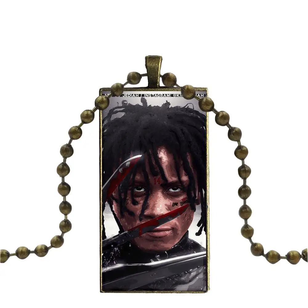 Для женщин дети стекло кабошон чокер кулон прямоугольное ожерелье бронзового