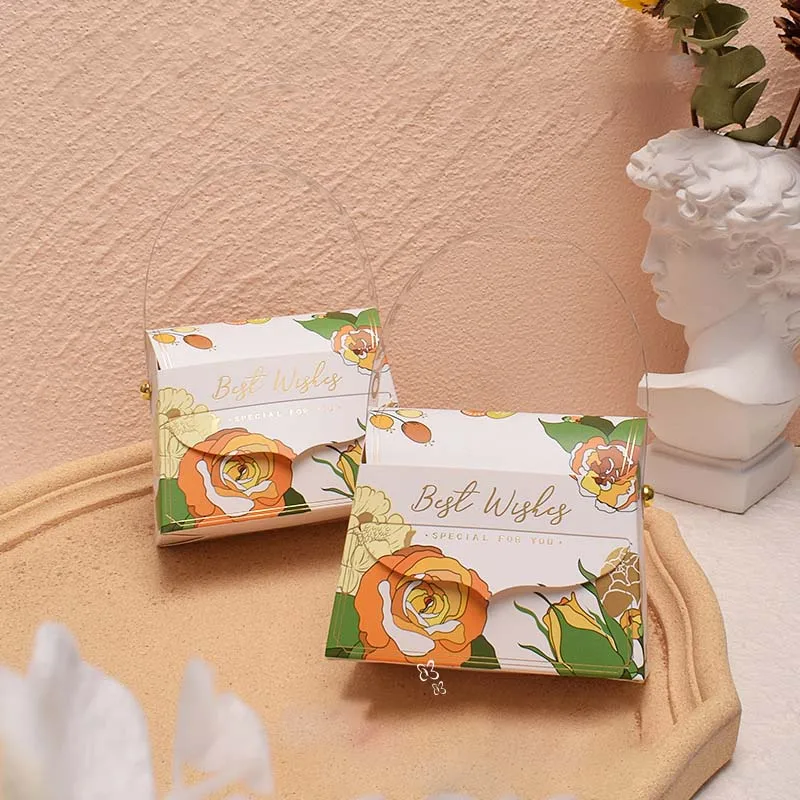 Portable Wedding Candy Bag Birthday Baby Welcome Party Gift Packaging Cosmetic Gift Box