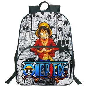 japanese anime one piece backpack children cartoon school bags boys girls bookbags teenager laptop shoulders bags travel bagpack free global shipping